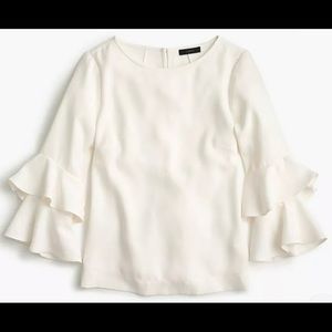 JCrew cream Lana blouse. NWT! Gorgeous!